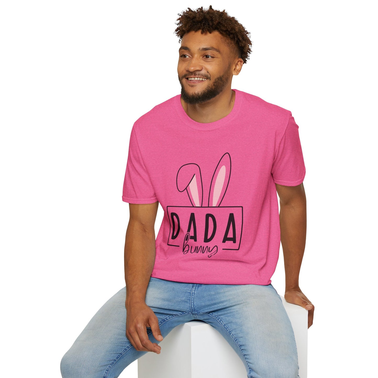 Dada Bunny Ears Unisex Softstyle T-Shirt - Cute Easter Apparel for Aunts
