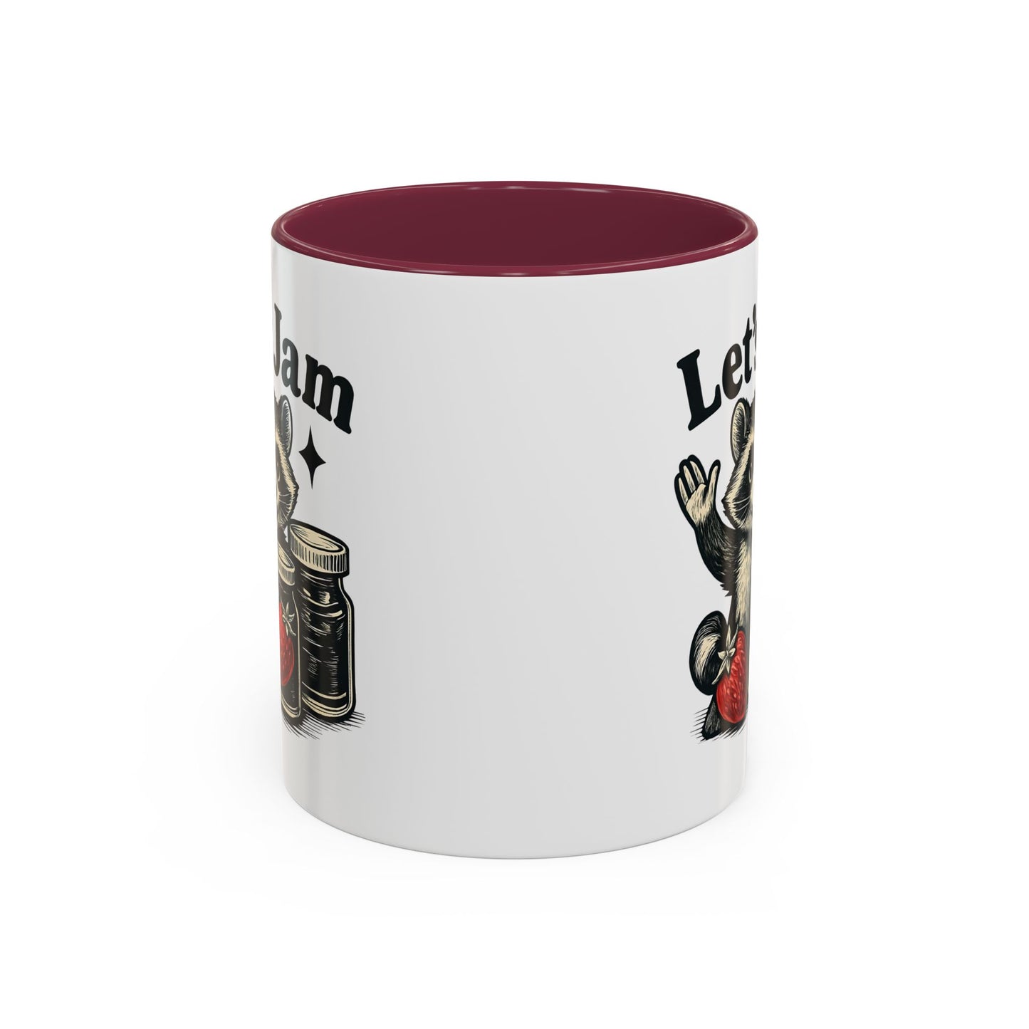 Racoon Mug, Racoon Gifts, Let's Jam Coffee Mug, Strawberry Mug, Cute Summer Mug, Raccoon Strawberry Mug, Funny Raccoon Mug, Trending Now