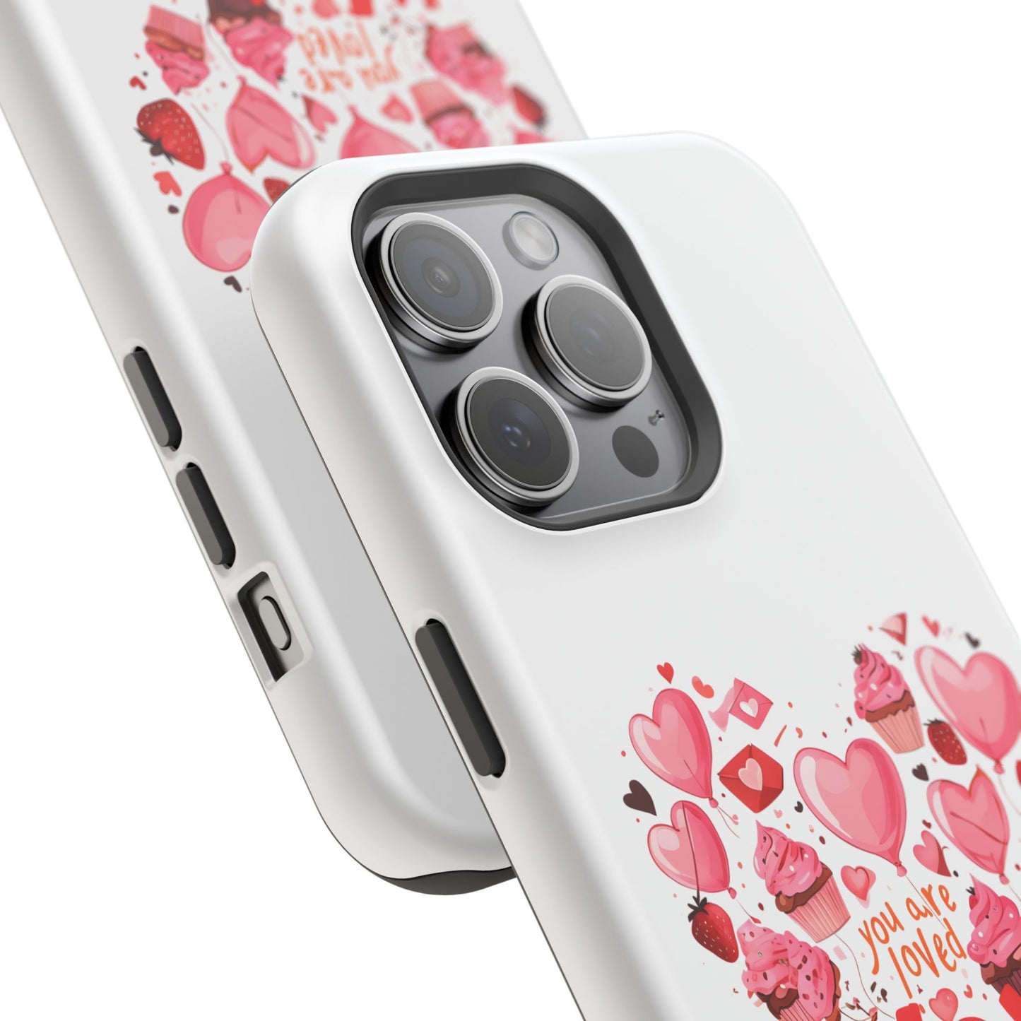 Valentine's Day Magnetic Tough Cases, Cute Phone Cover, Gift for Her, Love Heart Design, Personalizable Tech Accessory