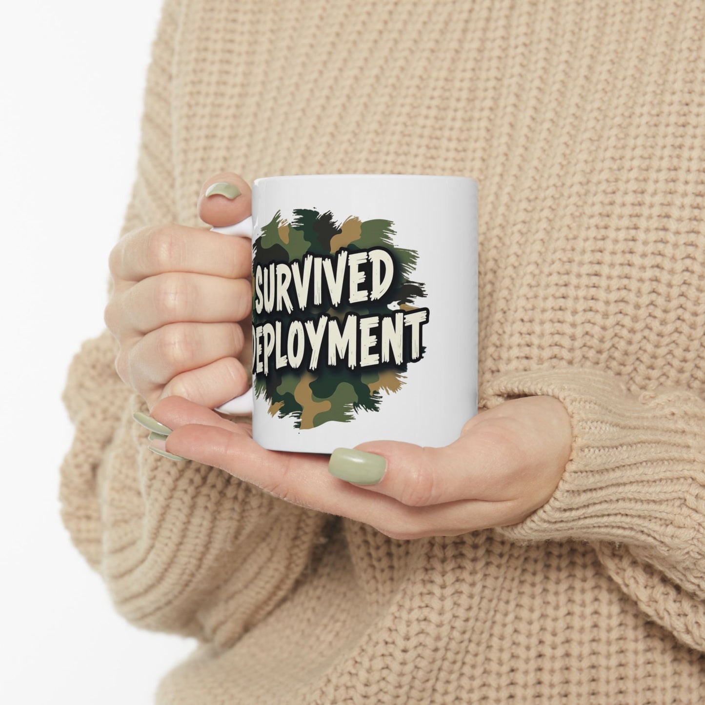 National Guard Survived Deployment Mug, Military Pride, Veteran Coffee Mug, Army National Guard Gift, Veteran Appreciation (11oz & 15oz)