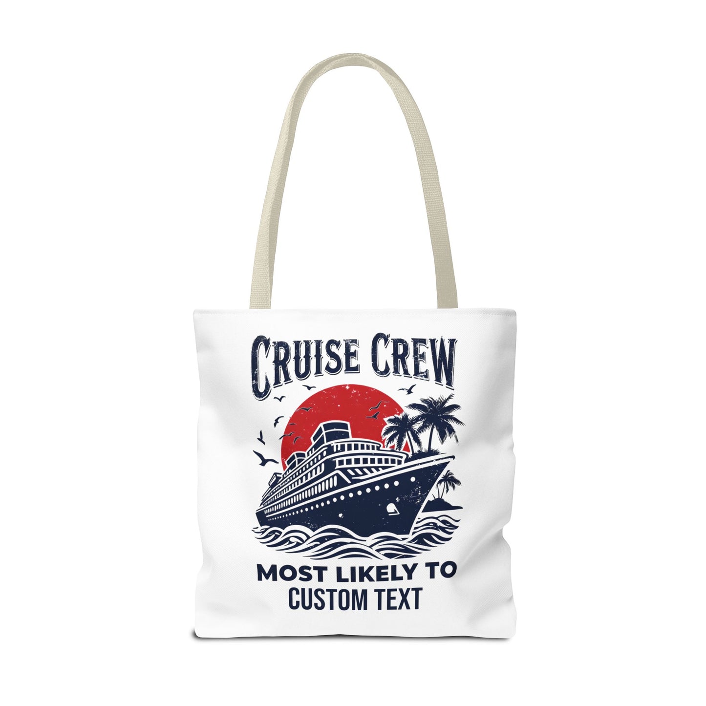 Cruise Crew Tote Bag, Most Likely To Design, Personalized Cruise Gift, Vacation Tote Bag, Family Cruise 2025, Friends Vacation