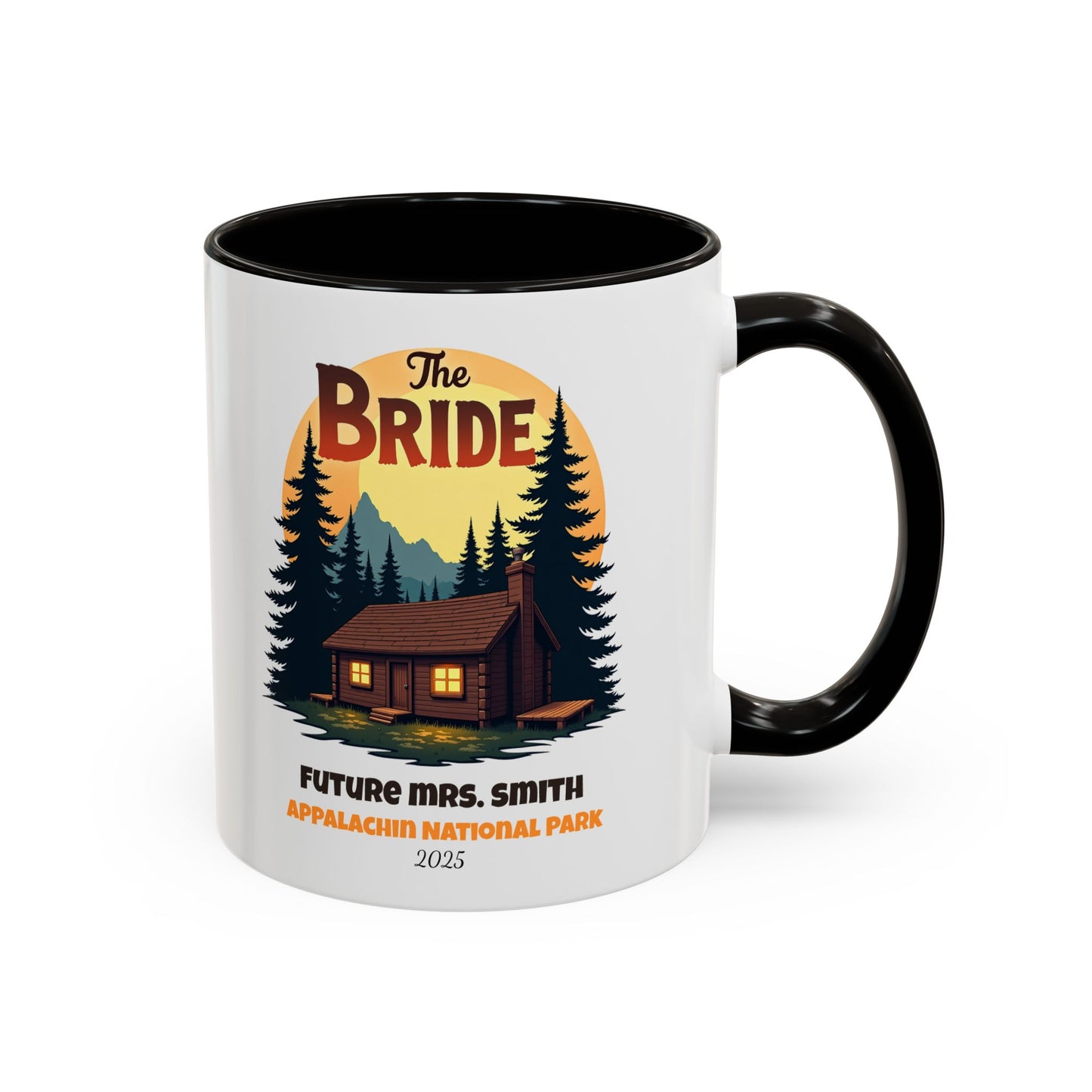 Camp Bride Accent Coffee Mug, Hen Party Favors, Bachelorette Cup, Girls Trip Gifts, Camp Bach, Bride Tribe