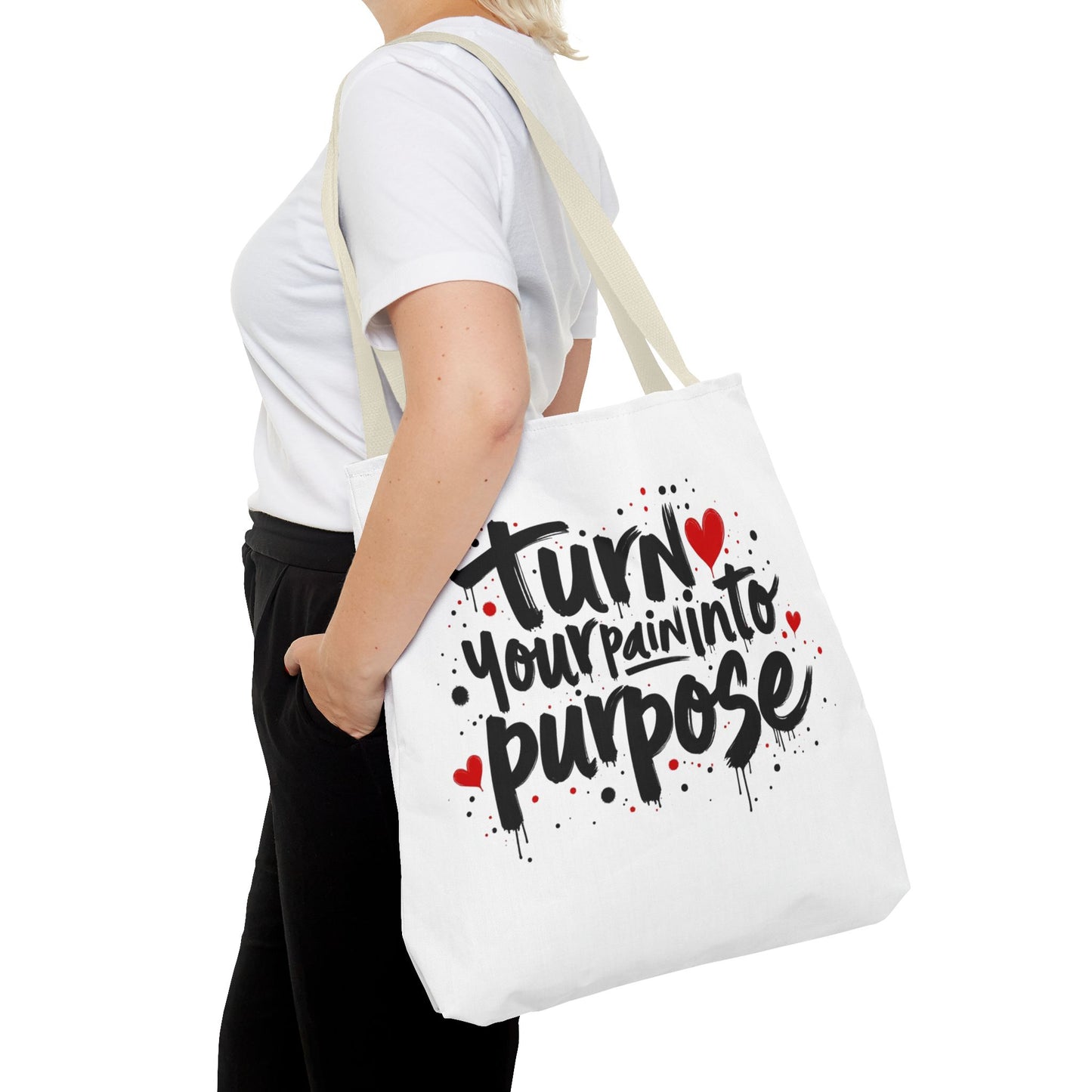 Enneagram 4 Inspirational Tote Bag, Turn Your Pain Into Purpose, Enneagram Type 4, Self Growth, Personality Types