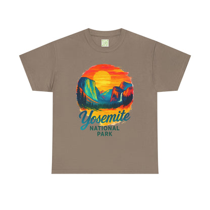 Retro Sunset Yosemite National Park Tee, Yosemite Shirt, Yosemite Gift, Wildflower Yosemite, Yosemite El Capitan