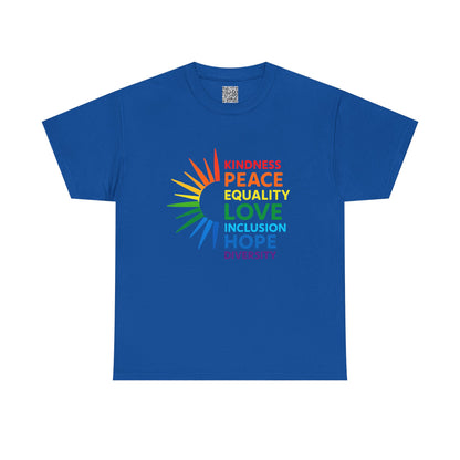 LGBTQ Pride Tee, Kindness Peace Equality Love Inclusion Hope Diversity, LGBT TShirt, Pride Outfit