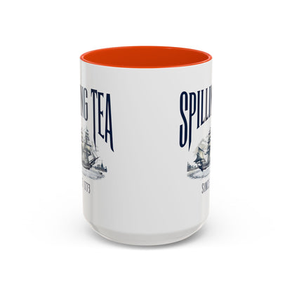 Spilling Tea Since 1773 Coffee Mug, Patriotic Coffee Mug, Funny Patriot Gift, American Freedom, Memorial Day