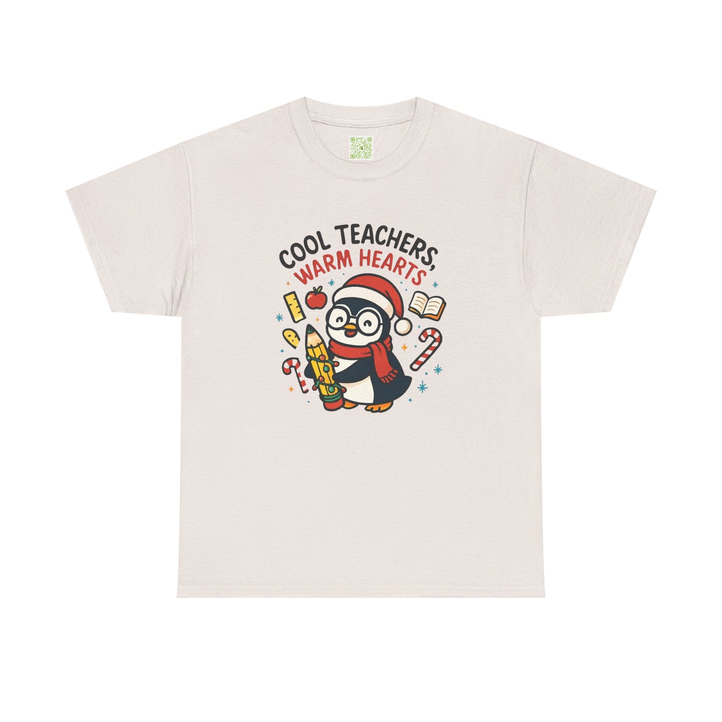 Cool Teachers Warm Hearts Tee, Penguin Lover Shirt, Christmas Penguin, Teacher Holiday Gift, 2nd Grade Teacher