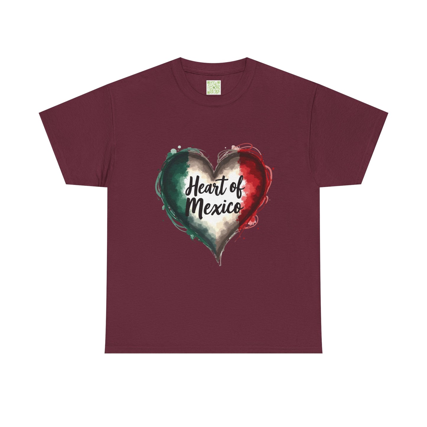 Viva la Vida Heart of Mexico Tee, Unisex Cotton Tee, Celebrate Mexican Heritage, Cinco de Mayo, Gift for Culture Lovers, Mexican Pride Tee