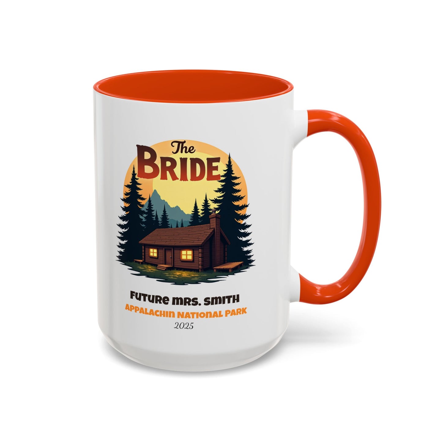 Camp Bride Accent Coffee Mug, Hen Party Favors, Bachelorette Cup, Girls Trip Gifts, Camp Bach, Bride Tribe