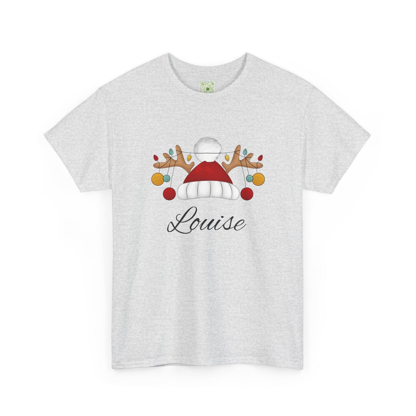 Santa Hat, Personalized Shirt, Reindeer Lights Christmas Shirt, Funny Holiday Tee, Matching Family Christmas Outfit, 2025 Gift