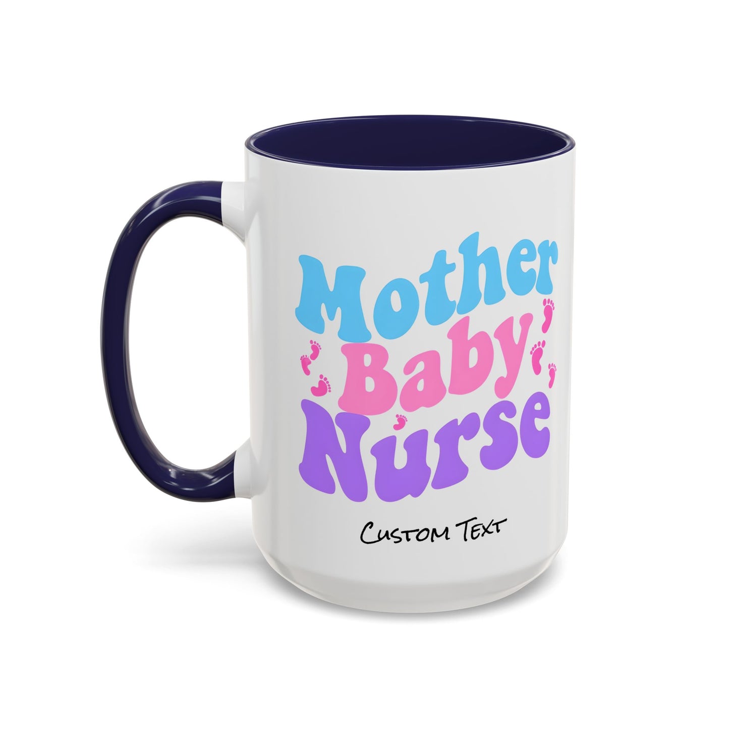 Retro Mother Baby Nurse Coffee Mug, Nurse Practitioner Gift, Labor and Delivery Nurse, Postpartum Gift, Nursery Nurse Cup
