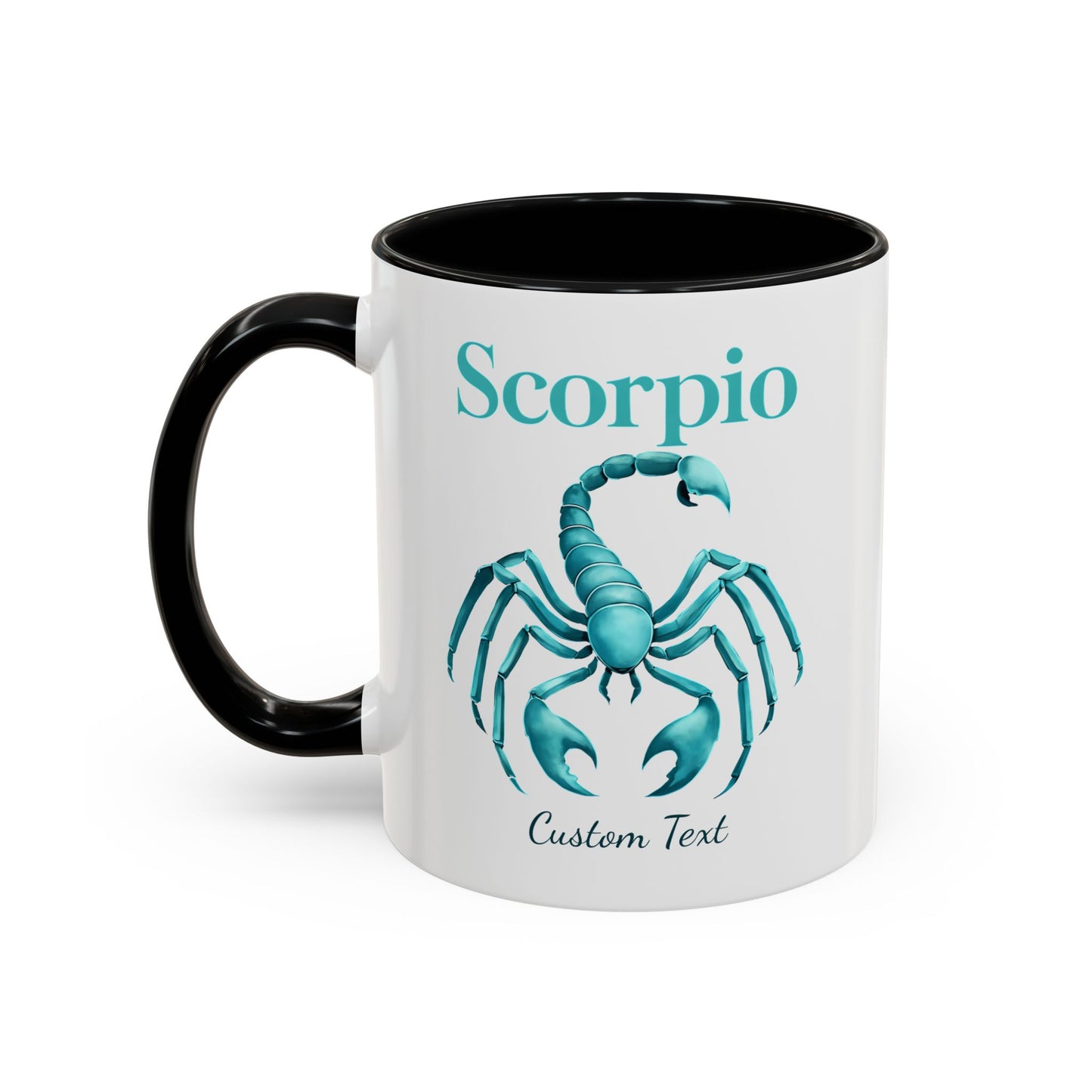 Personalized Scorpio Zodiac Accent Coffee Mug, Astrology Mug, Zodiac Sign Gift, Custom Scorpio Birthday Gift