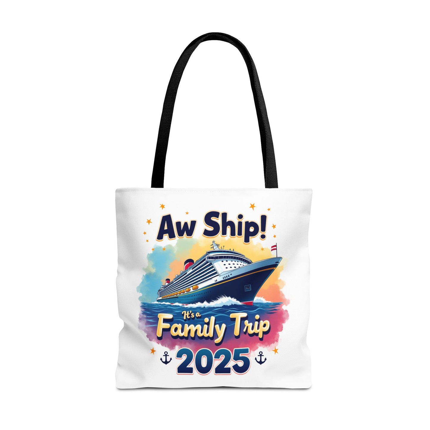 Aw Ship Family Cruise Tote Bag, Family Vacation 2025, Custom Travel Shirt, Cruise Squad 2025, Cruise Mode On, Cruise Life Shirt