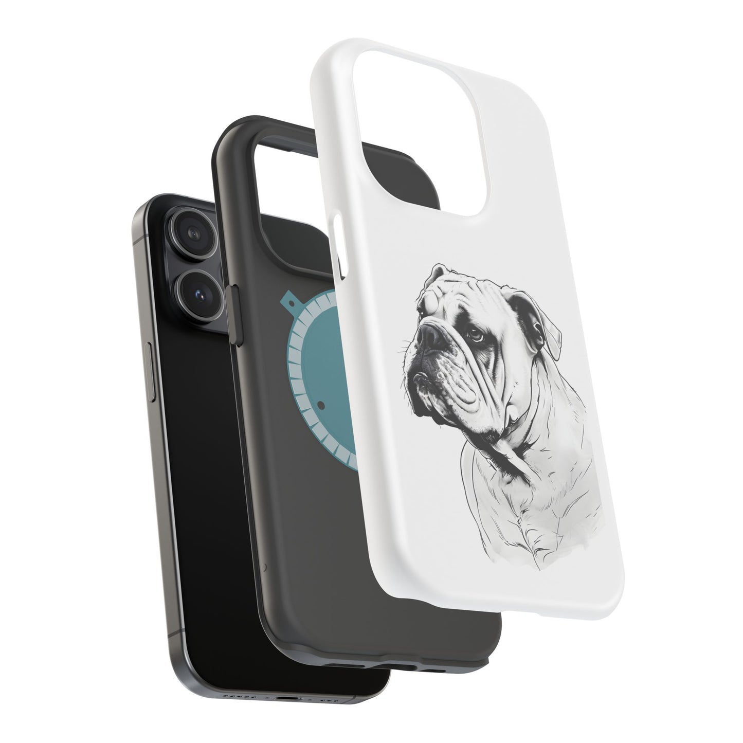 Bulldog Magnetic Tough Cases - Durable Phone Protection, Pet Lovers Gift, Animal Accessories, Unique Design, Personalized Tech