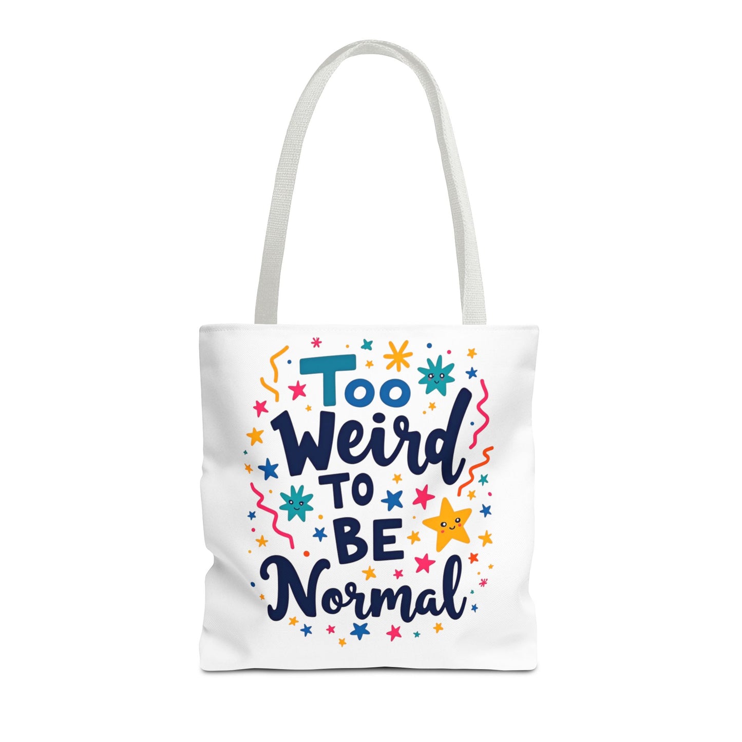 Enneagram Type 4 Tote Bag, To Weird to Be Normal, Personality Test, Enneagram Four, Self Growth Accessories