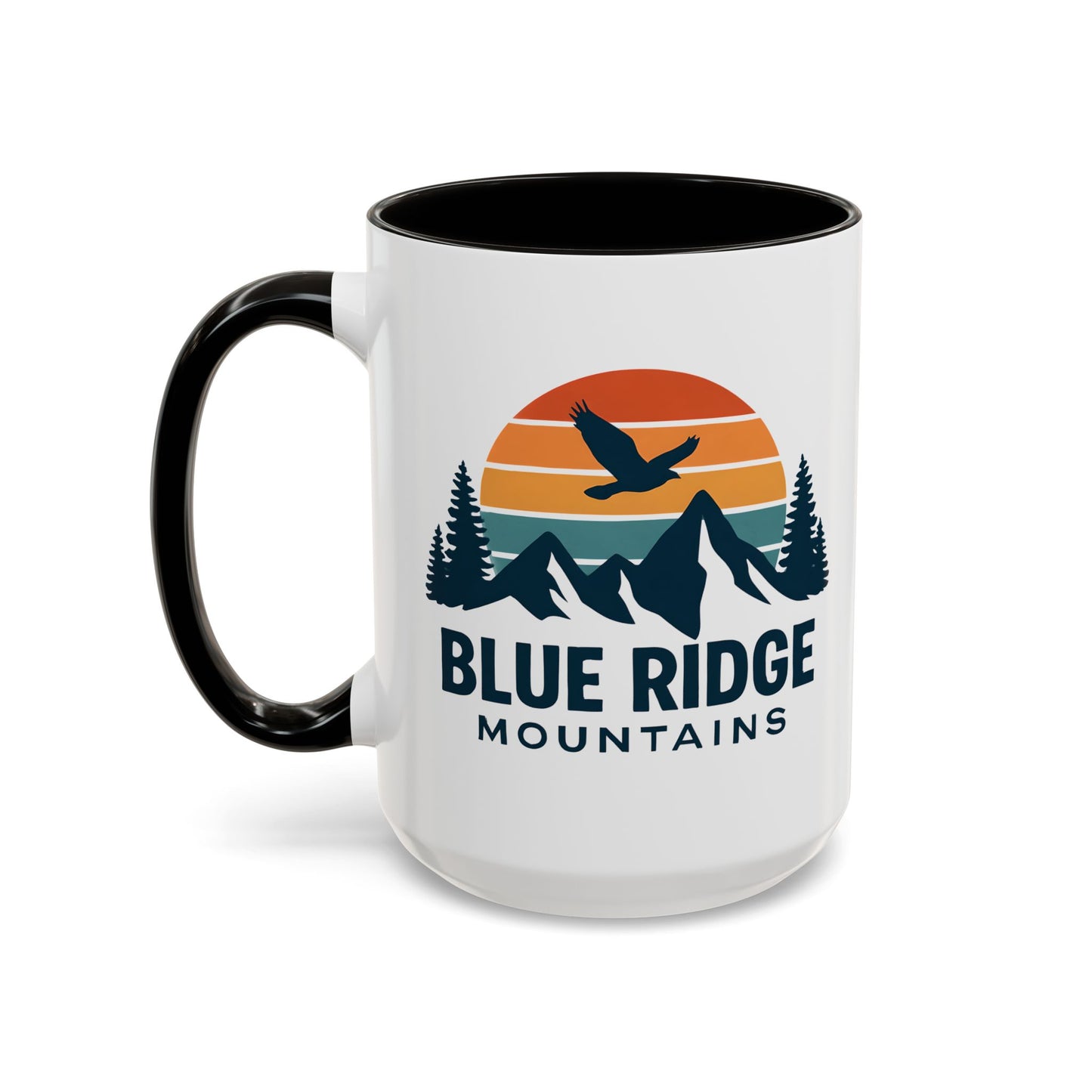 Blue Ridge Mountains, One Happy Camper, Accent Coffee Mug, Blueridge Mug, Blue Ridge Parkway, Camping Coffee Mug, Camping Gift