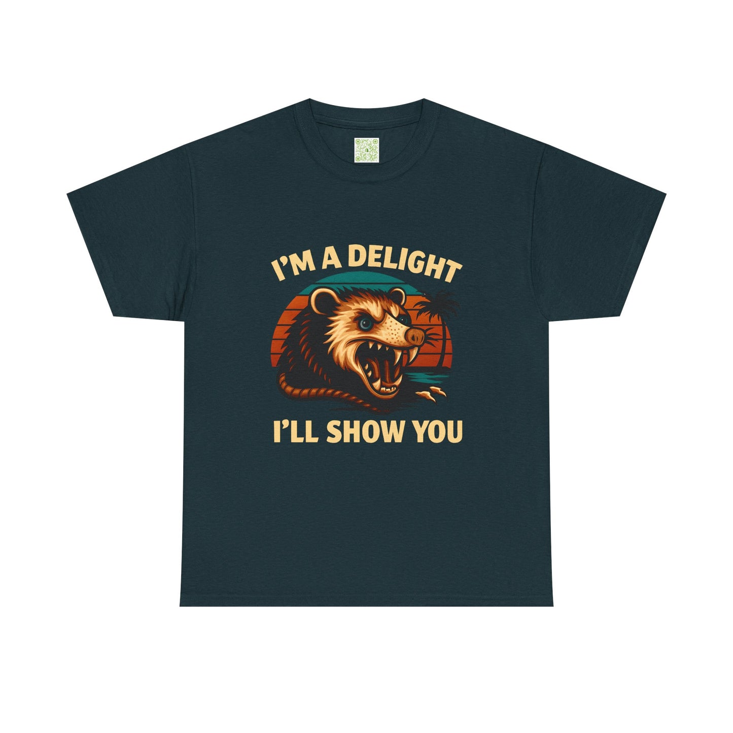 Angry Opossum Shirt, "I’m a Delight, I’ll Show You", Funny Opossum, Opossum Lover Shirt, Graphic Tee, Top Selling T-Shirts