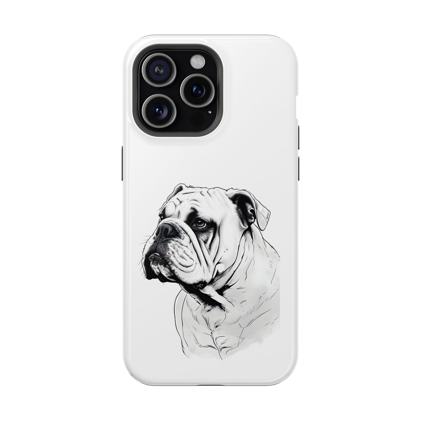 Bulldog Magnetic Tough Cases - Durable Phone Protection, Pet Lovers Gift, Animal Accessories, Unique Design, Personalized Tech