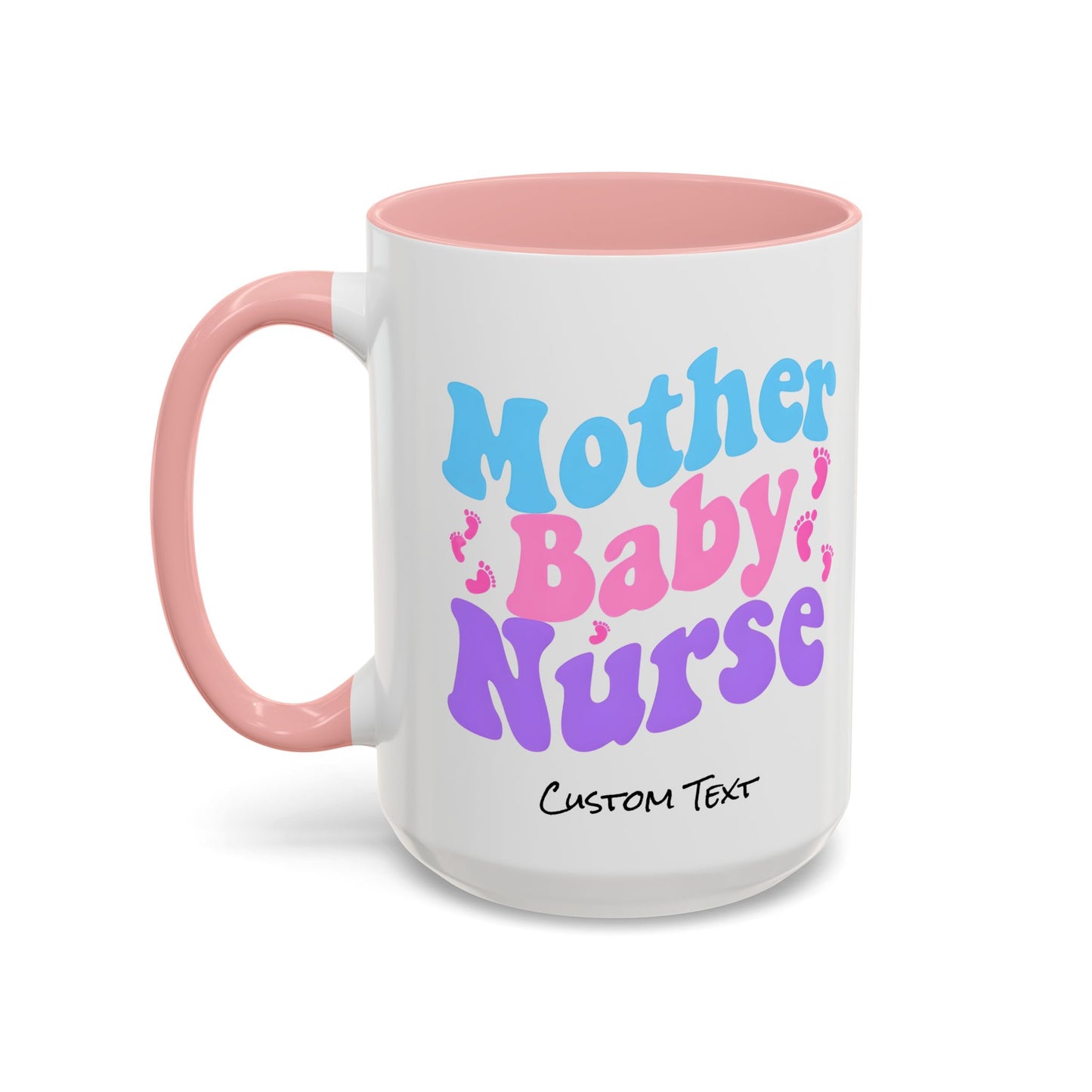 Retro Mother Baby Nurse Coffee Mug, Nurse Practitioner Gift, Labor and Delivery Nurse, Postpartum Gift, Nursery Nurse Cup