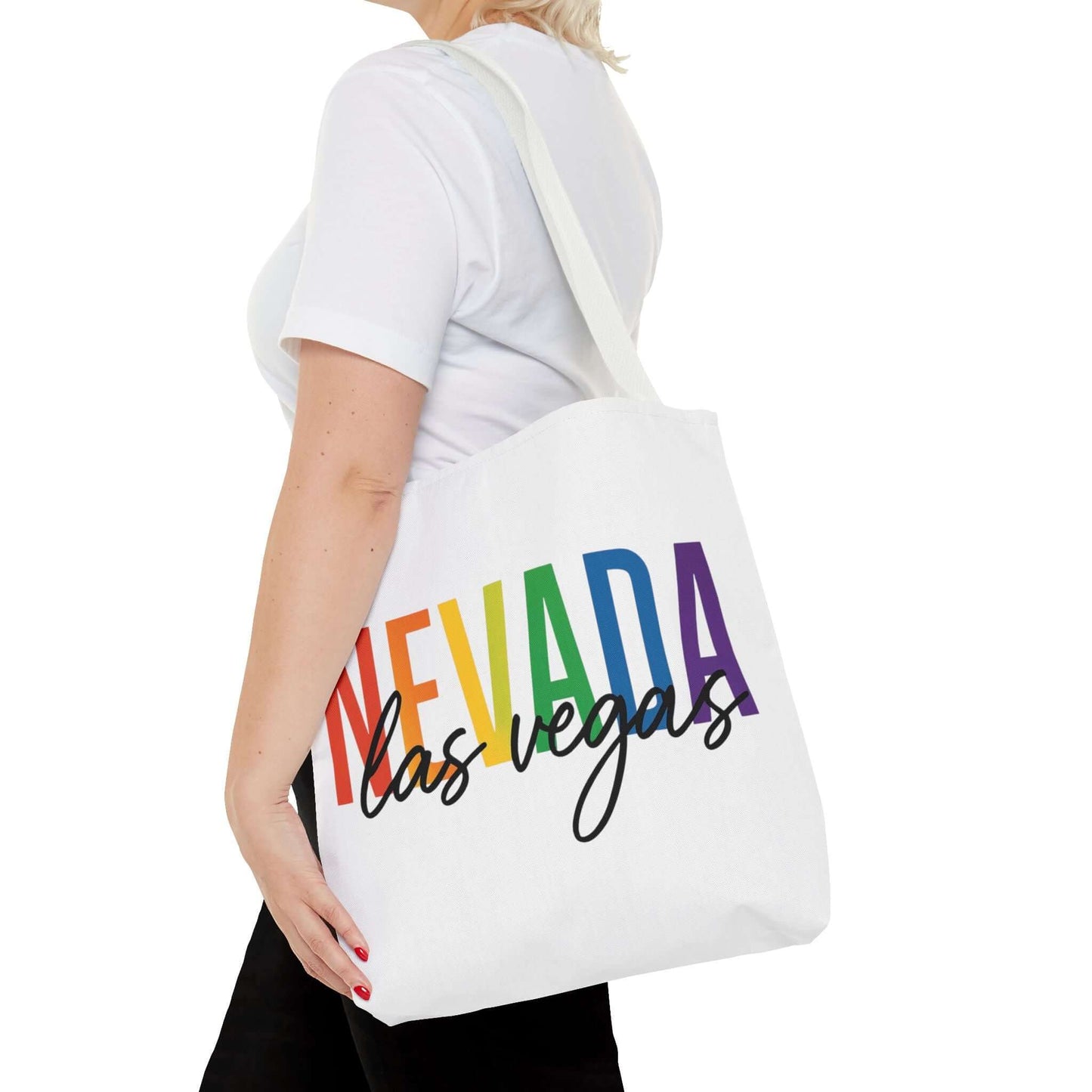 Pride Las Vegas Nevada Tote, Pride Month Tote, Bisexual Pride Bag, LGBT Tote, Transgender Gift, Lesbian Tote, Equal Rights Bag