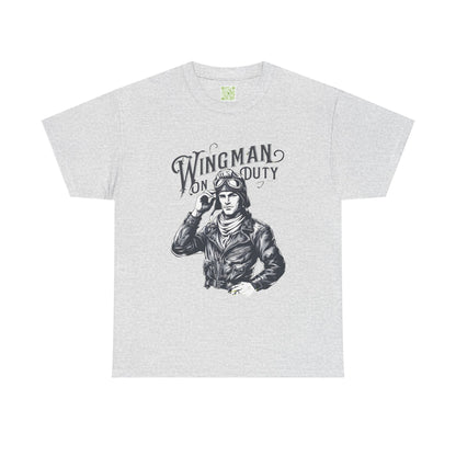 Wingman on Duty TShirt, Unisex Wingman Tee, Best Friend Gift, Gift for Him, Adventure Apparel, Casual Heavy Cotton Shirt, Leader Night Out