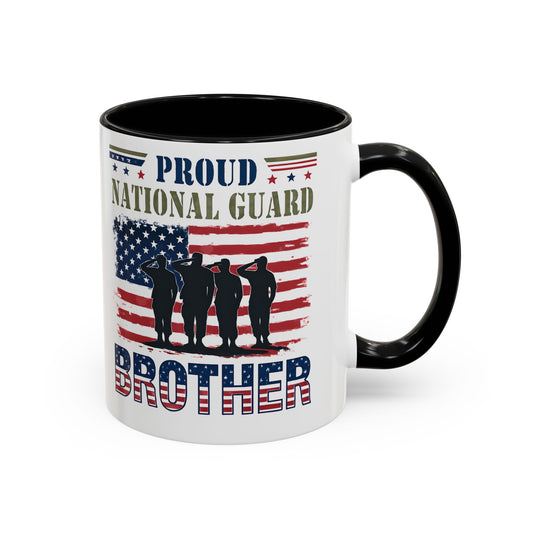 Proud National Guard Brother Coffee Mug, Veteran Appreciation Mug, Military Family Gift, Army Gifts, Tactical Gifts