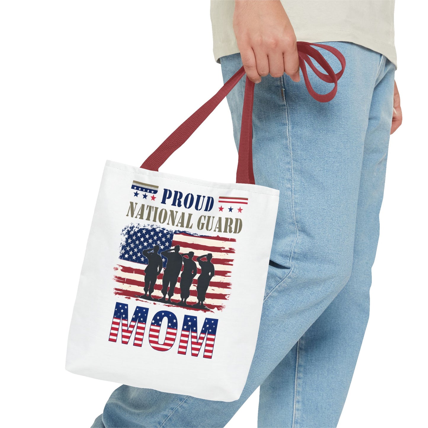 Proud National Guard Mom Tote Bag, Proud Army Mom, Marine Mom, Army Wife, Military Mom, Military Tote Bag, USA