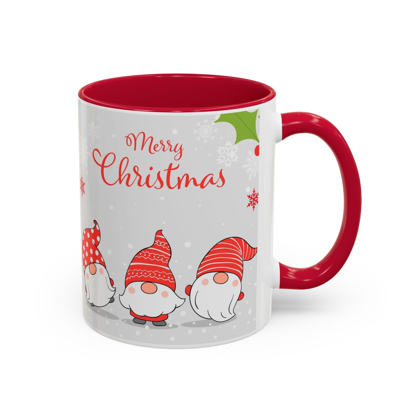 Dancing Merry Christmas Gnome Mug, Cute Holiday Coffee Cup, Festive Winter Gift for Gnome Lovers, Christmas Morning Hot Cocoa Cup, Holiday Drinkware
