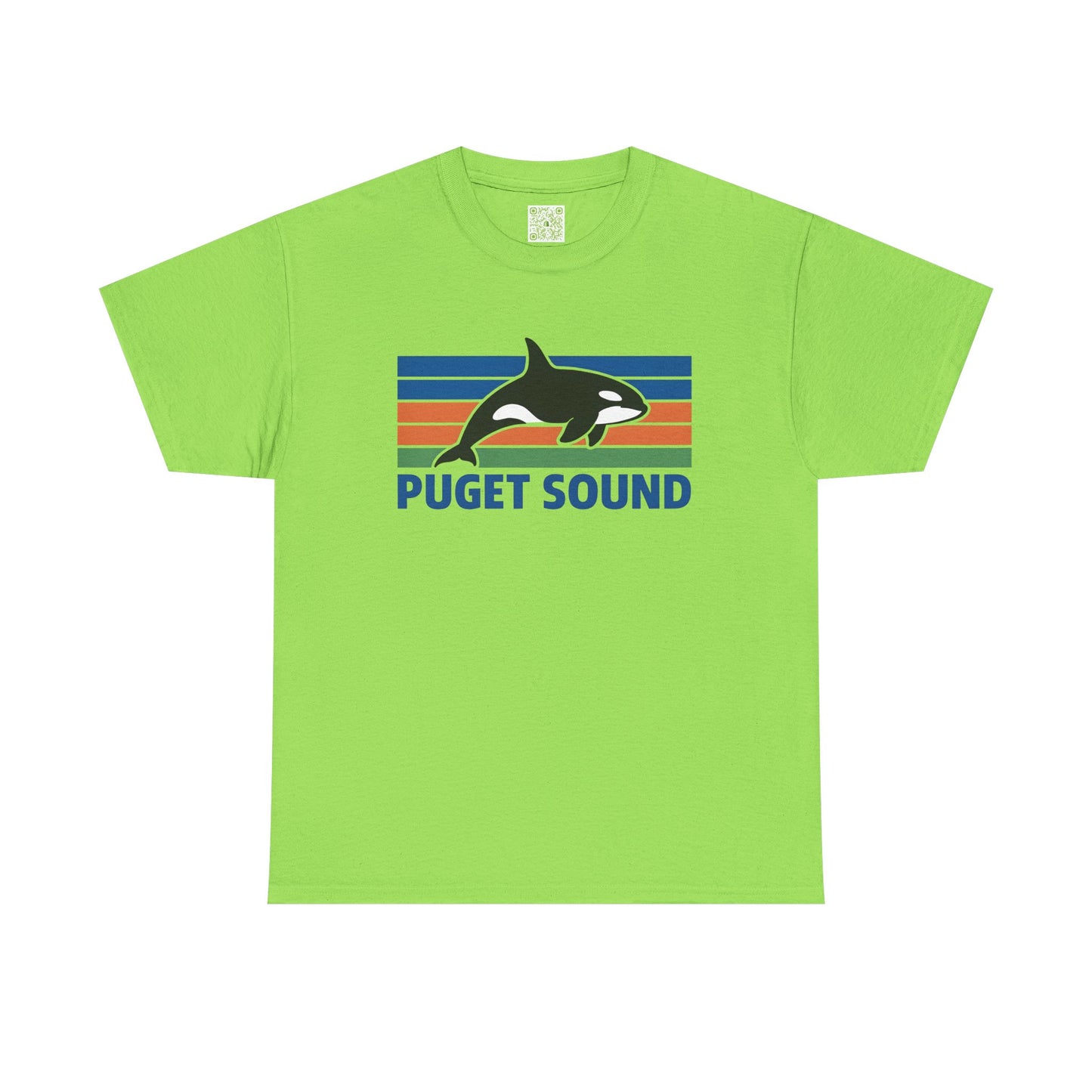 Puget Sound Orca Graphic Tee, Orca Whale Shirt, Unisex Whale Tshirt, Respect The Locals, Whale Watching Shirt