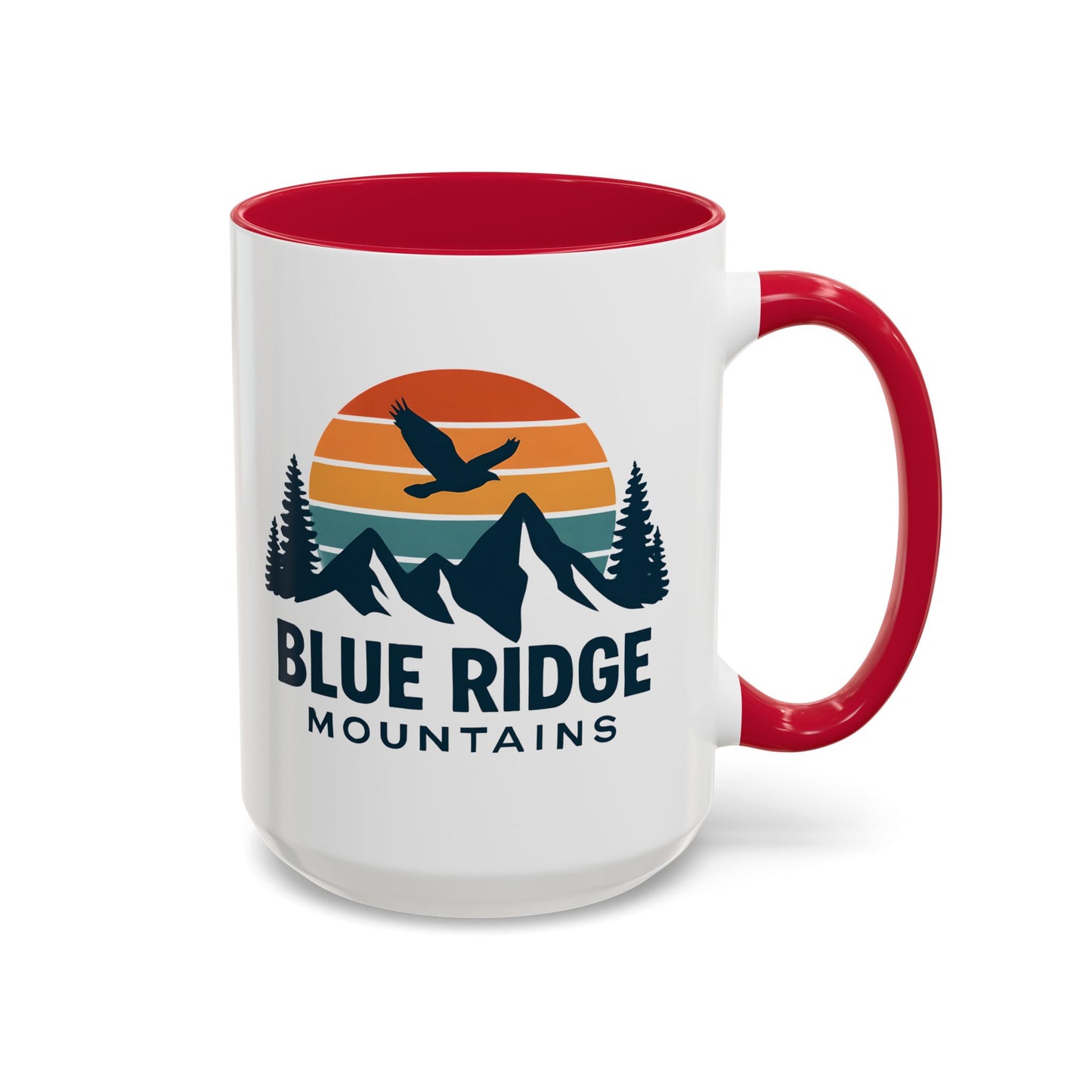 Blue Ridge Mountains, One Happy Camper, Accent Coffee Mug, Blueridge Mug, Blue Ridge Parkway, Camping Coffee Mug, Camping Gift