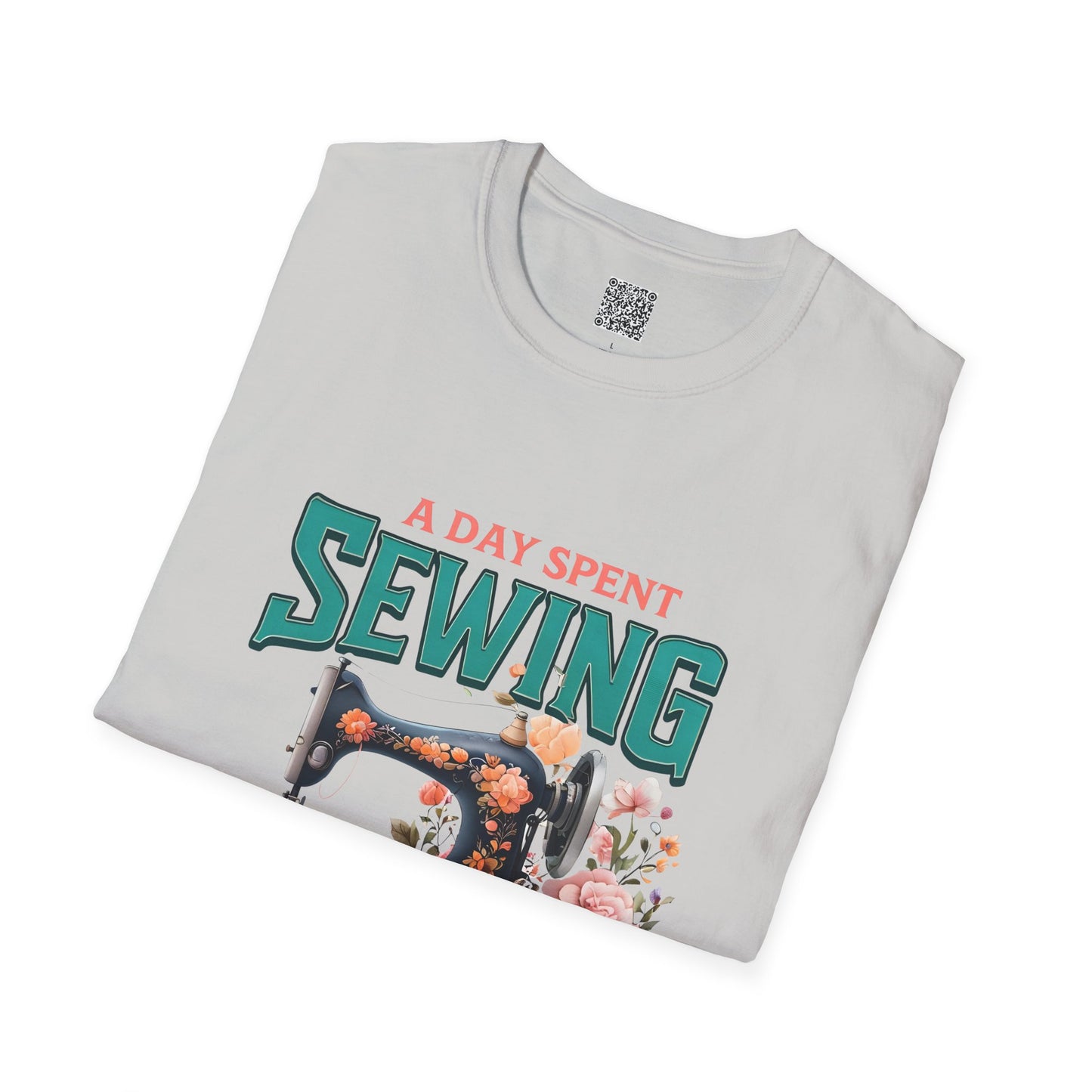 A Day Spent Sewing T-Shirt – Unisex Softstyle Tee for Sewing & Craft Lovers