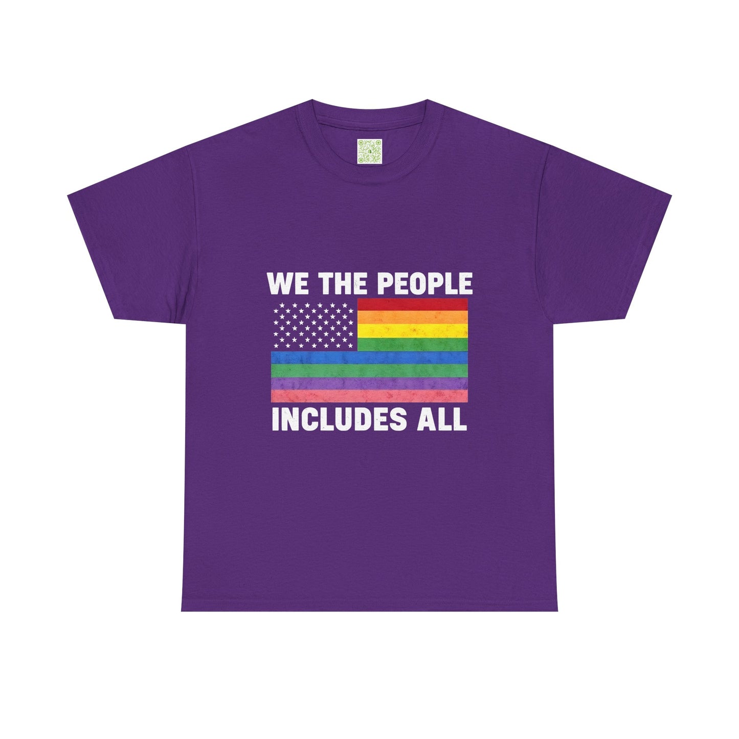 Inclusivity Pride Unisex Cotton Tee, We The People Pride Flag, Pride Month Tee, Queer Shirt, LGBT Shirt, Equal Rights