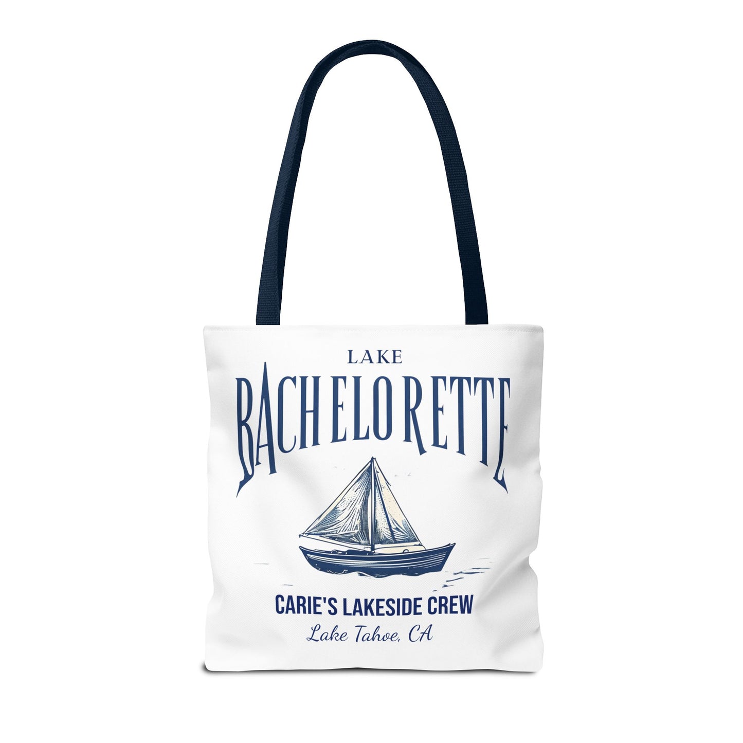 Let's Get Nauti Personalized Tote Bag, Bride Tote Bag, Bridesmaid Tote Bag, Hen Party Favors, Bride Tribe, Lake Bachelorette