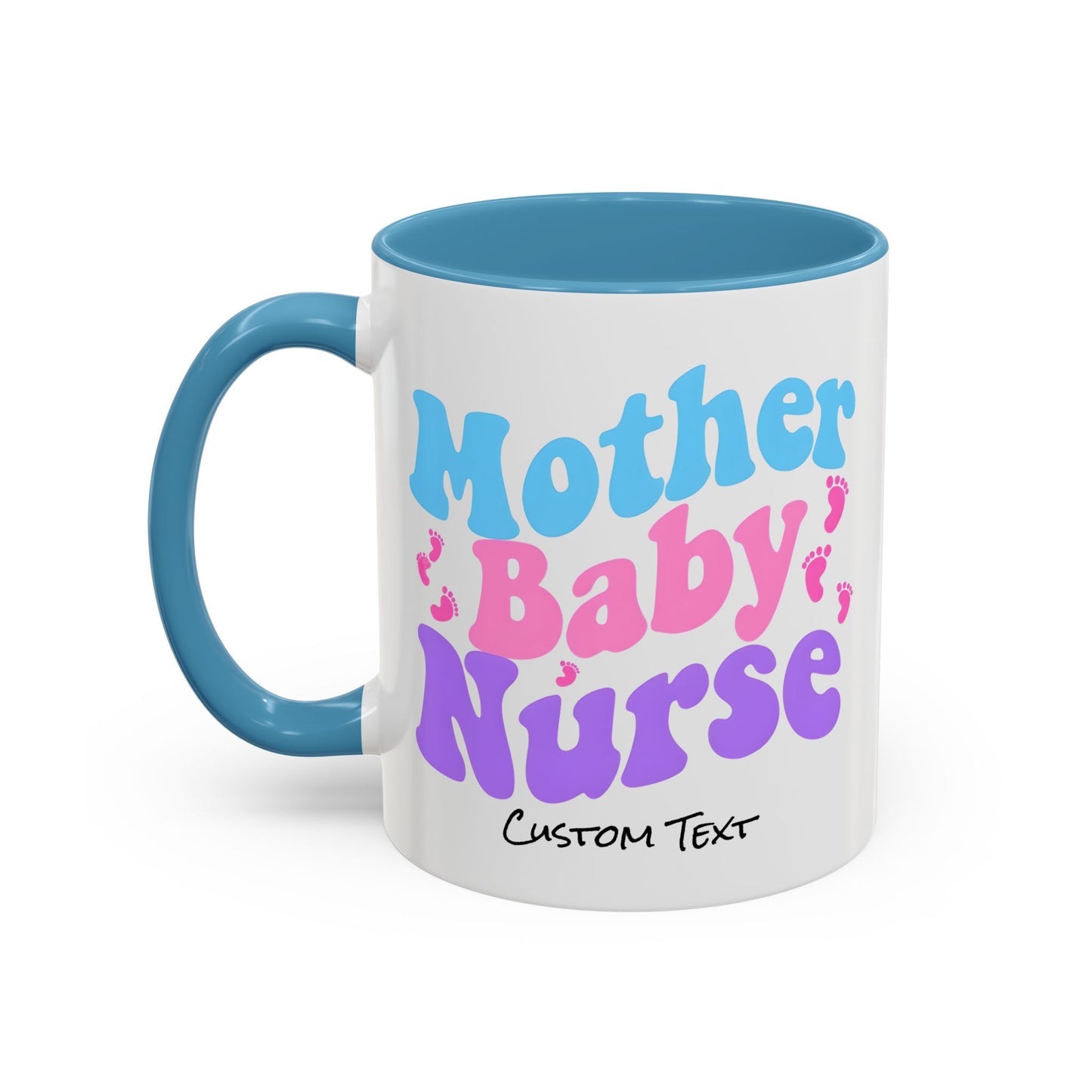 Retro Mother Baby Nurse Coffee Mug, Nurse Practitioner Gift, Labor and Delivery Nurse, Postpartum Gift, Nursery Nurse Cup