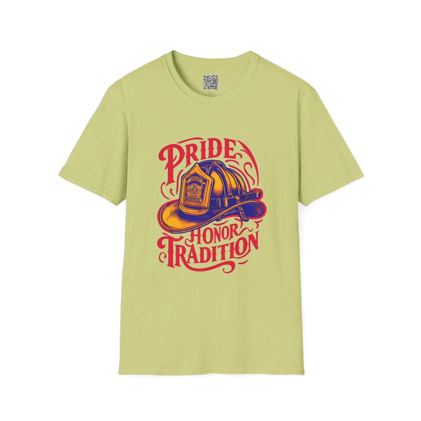 Firefighter Pride T-Shirt, Honor Tradition Tee, Unisex Softstyle Shirt, First Responder Gift, Fire Department Apparel