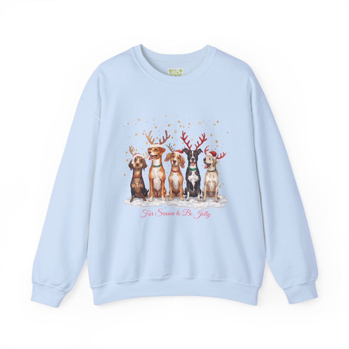 Festive Dogs Sweatshirt, Dog Christmas Shirt, Dog Mom Shirt, Cute Christmas Dog, Family Xmas Shirt, Custom Dog  Sweatshirt