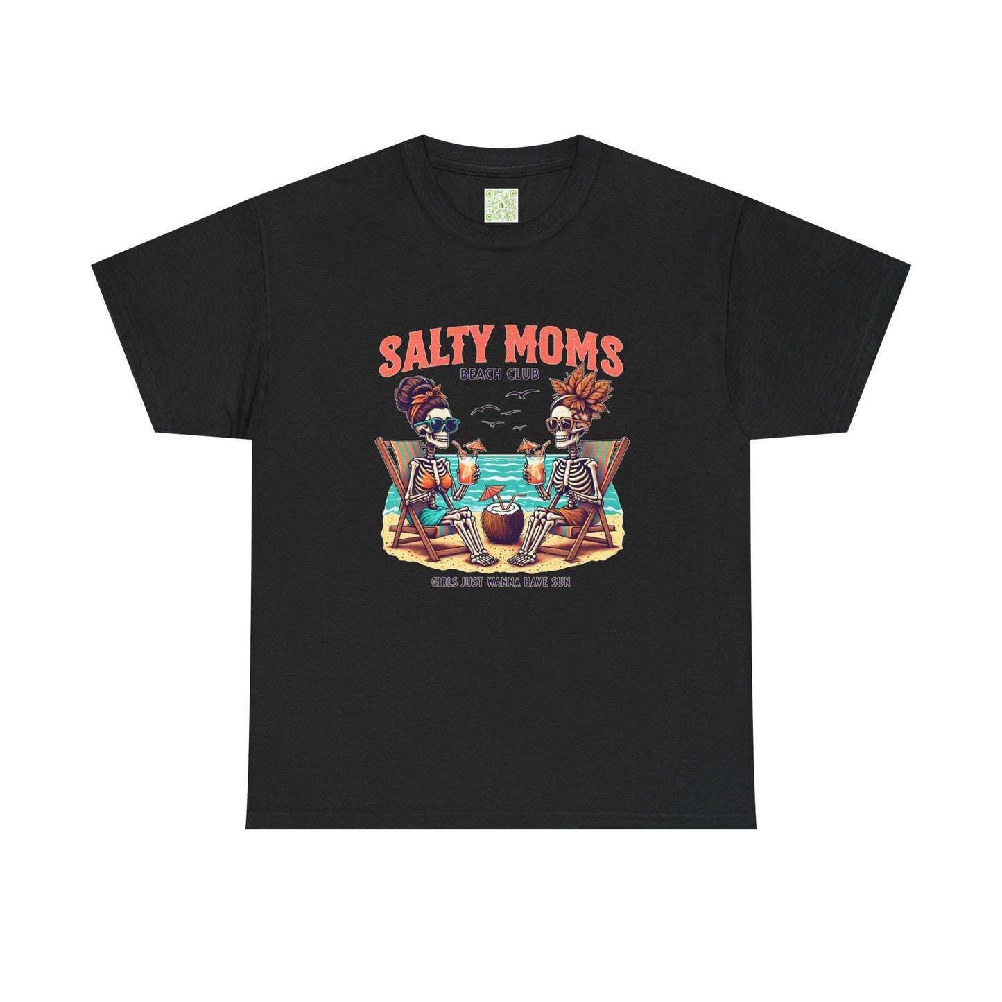 Salty Moms Beach Club Unisex Tee, Summer Fun Shirt, Beach Day Tee, Beachwear Gift, Mom Gift, Graphic Tee