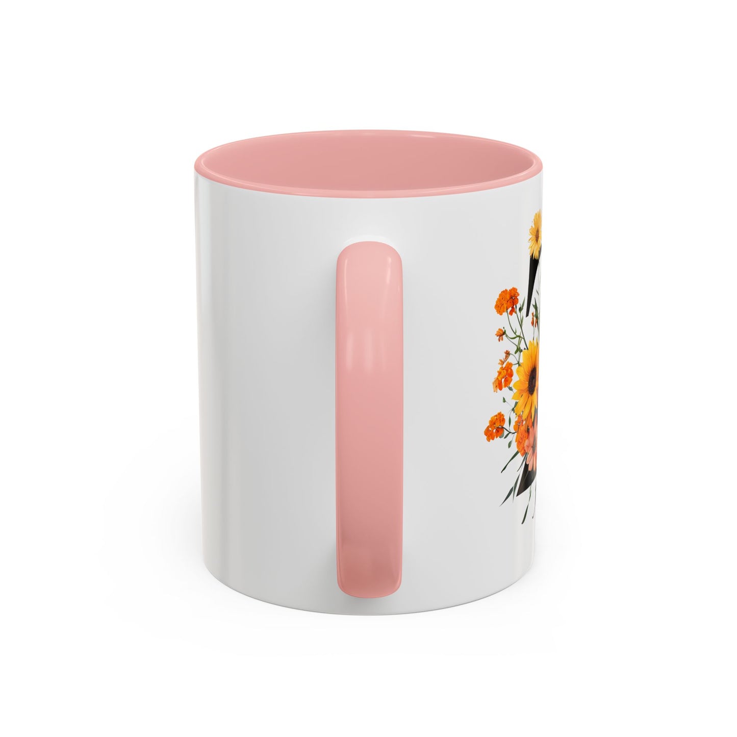 Personalized Floral Monogram - Letter Z - Elegant Accent Coffee Mug – Personalized Mothers Day Gift