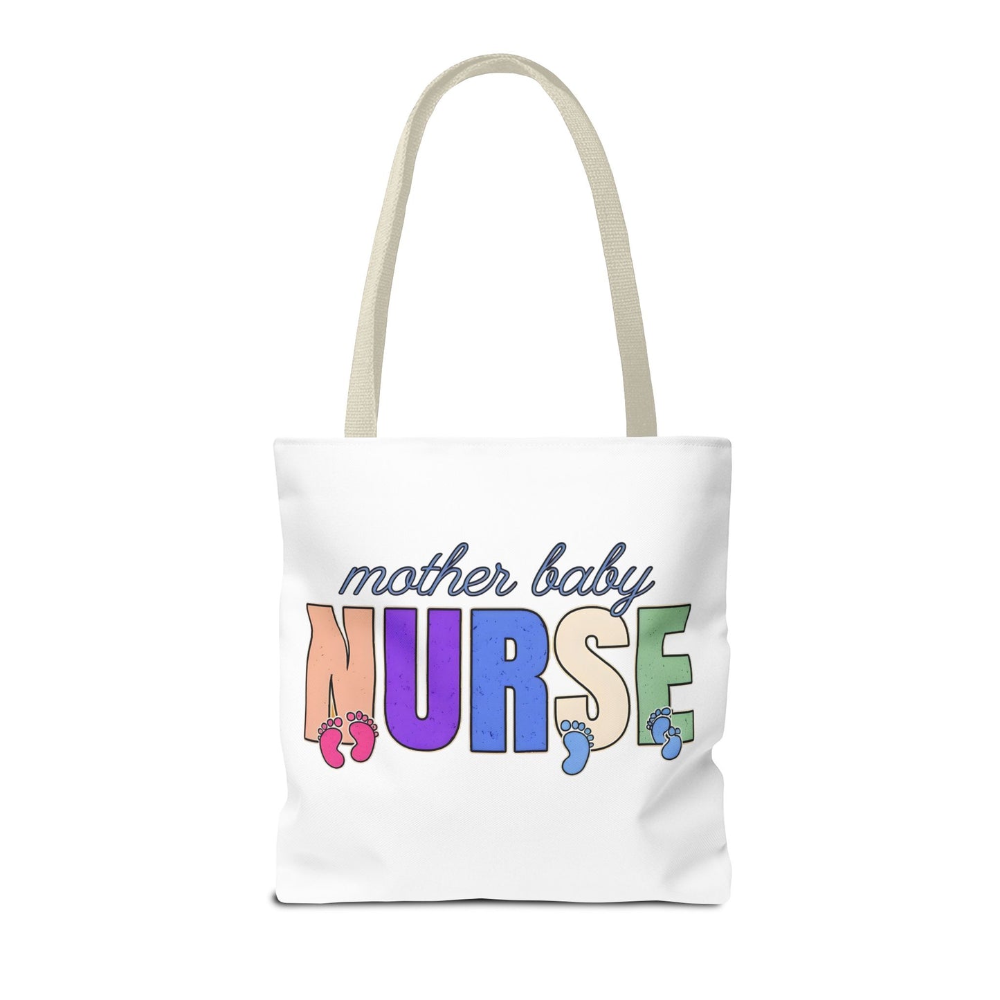 Postpartum Mother Baby Nurse Tote Bag, Nurse Appreciation, Cute Nurse Bag, Labor and Delivery, Midwife Gift