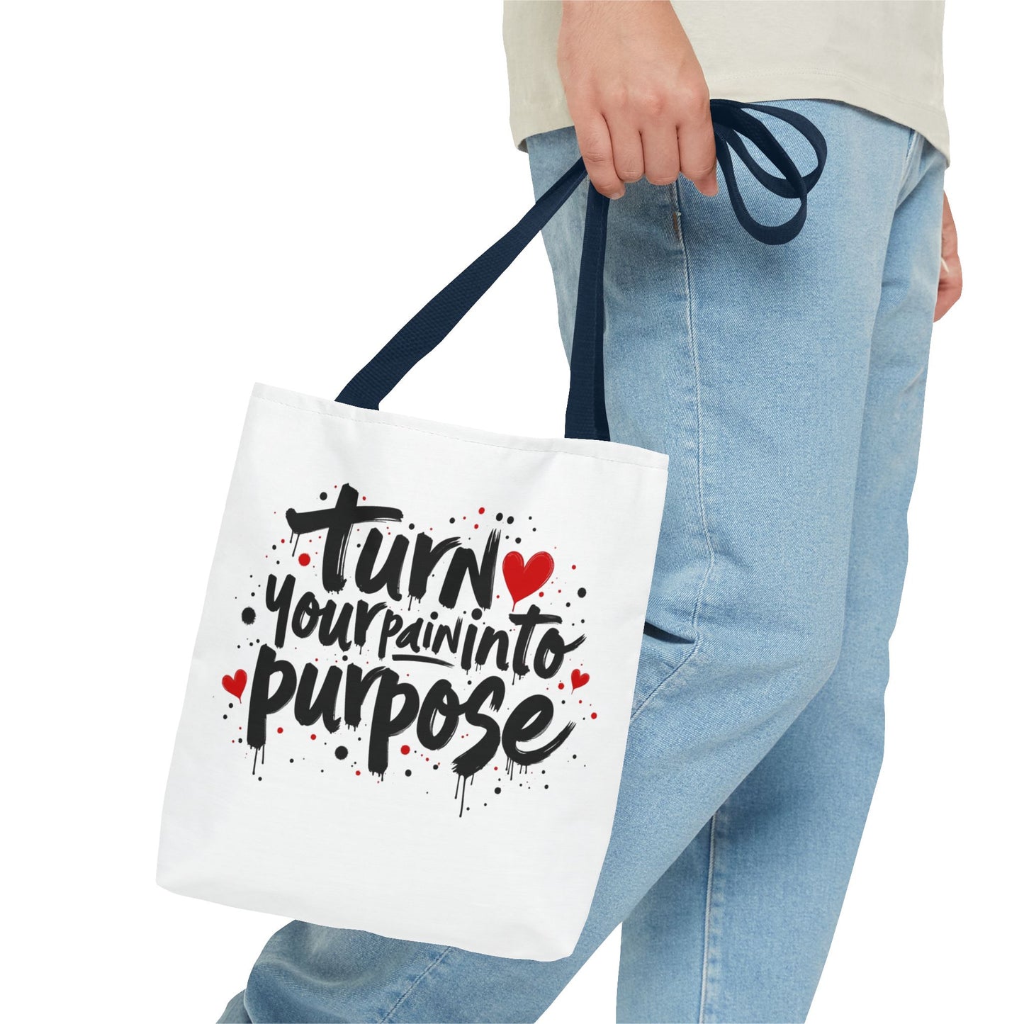 Enneagram 4 Inspirational Tote Bag, Turn Your Pain Into Purpose, Enneagram Type 4, Self Growth, Personality Types