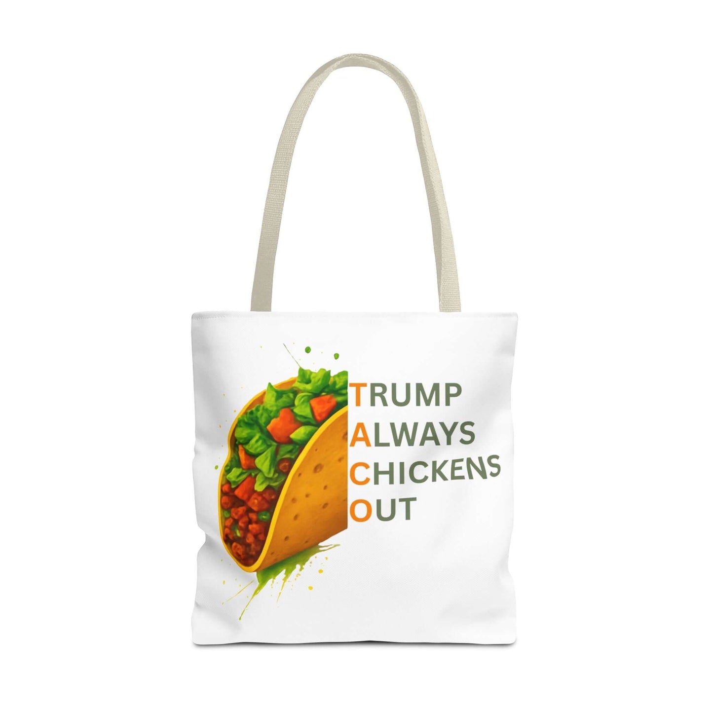 Trump Always Chickens Out TACO Tote, Subtle Anti Trump, Democrat Gift Tote, FDT Tote, Anti-MAGA, Political Tote