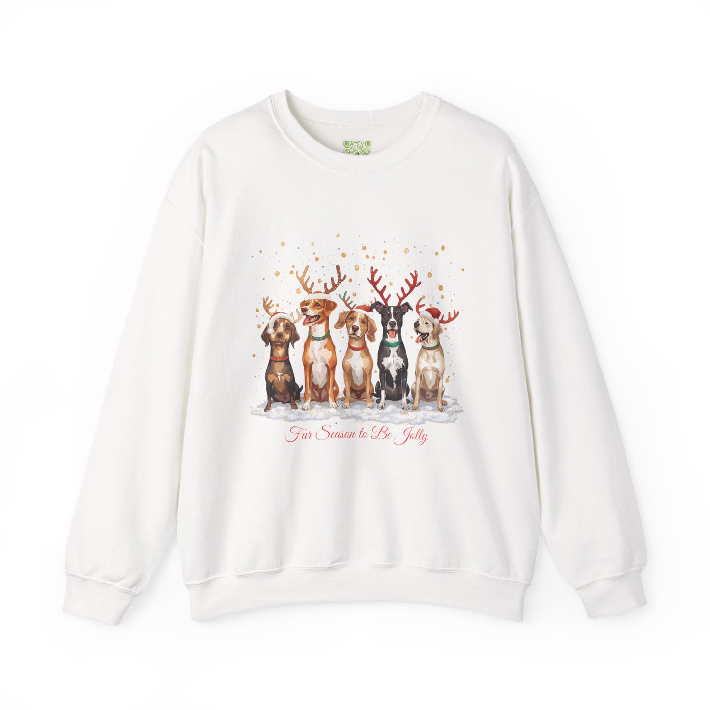 Festive Dogs Sweatshirt, Dog Christmas Shirt, Dog Mom Shirt, Cute Christmas Dog, Family Xmas Shirt, Custom Dog  Sweatshirt