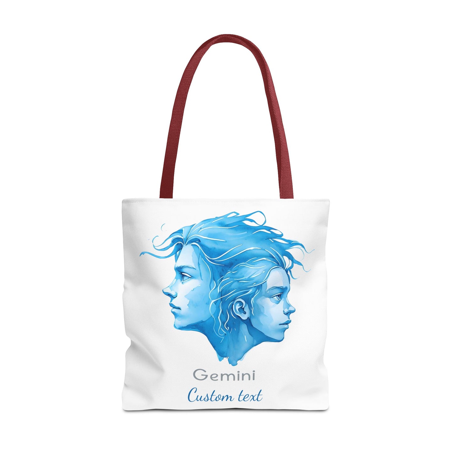 Gemini Zodiac Personalized Tote Bag, Astrology Lover Gift, Artistic Tote Bag, Gemini Birthday Gift, Trendy Tote
