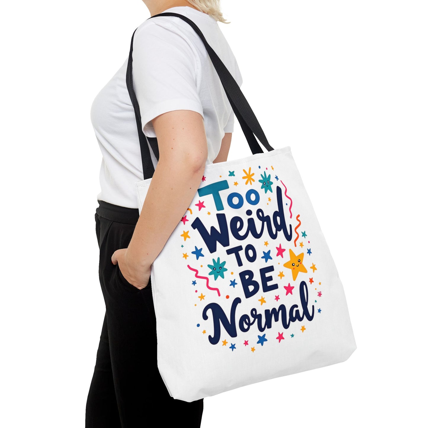 Enneagram Type 4 Tote Bag, To Weird to Be Normal, Personality Test, Enneagram Four, Self Growth Accessories