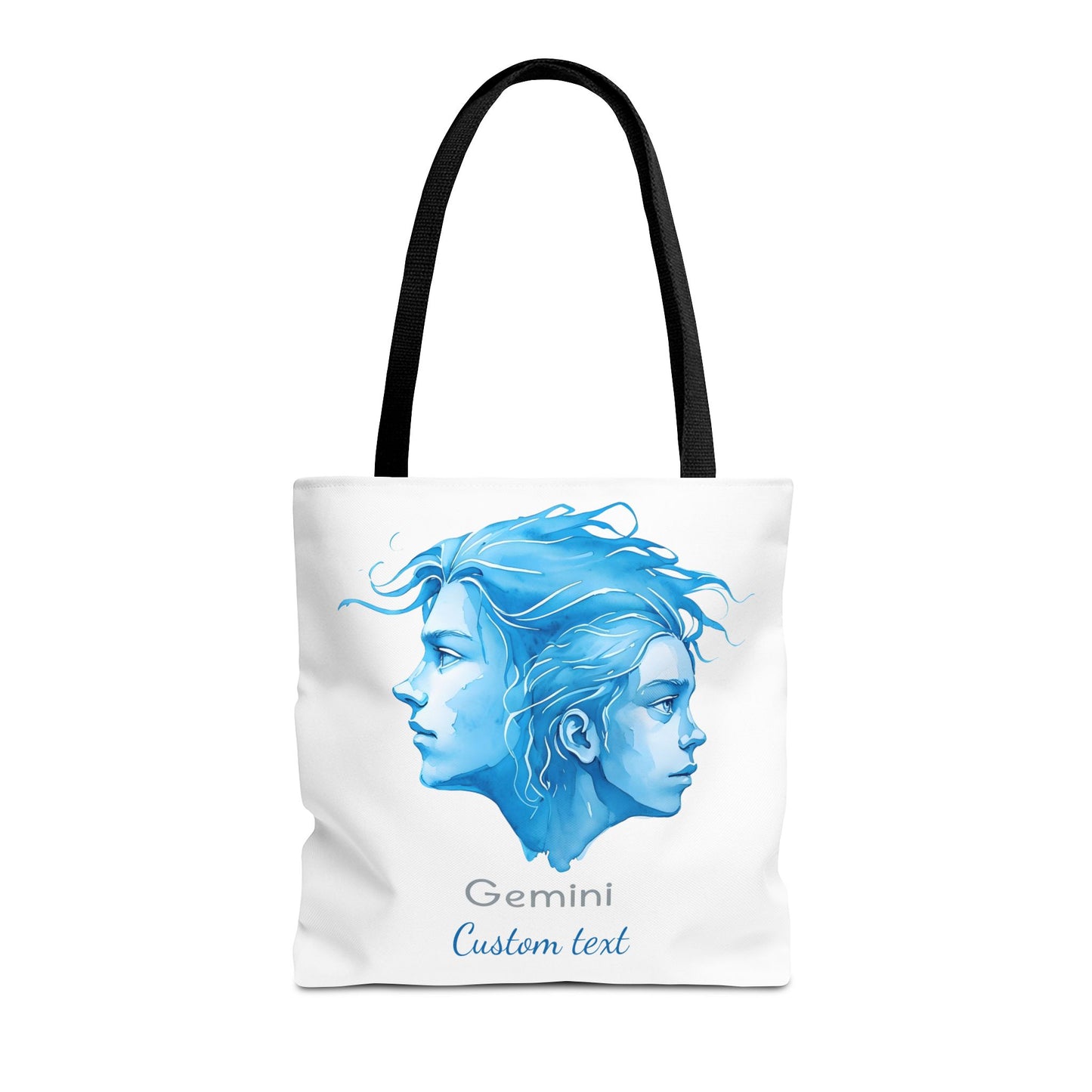 Gemini Zodiac Personalized Tote Bag, Astrology Lover Gift, Artistic Tote Bag, Gemini Birthday Gift, Trendy Tote