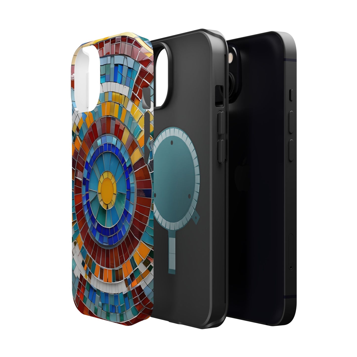 Vibrant Mosaic  iPhone Case - Colorful iPhone Cover, Unique Phone Accessory, MegSafe iPhone cover