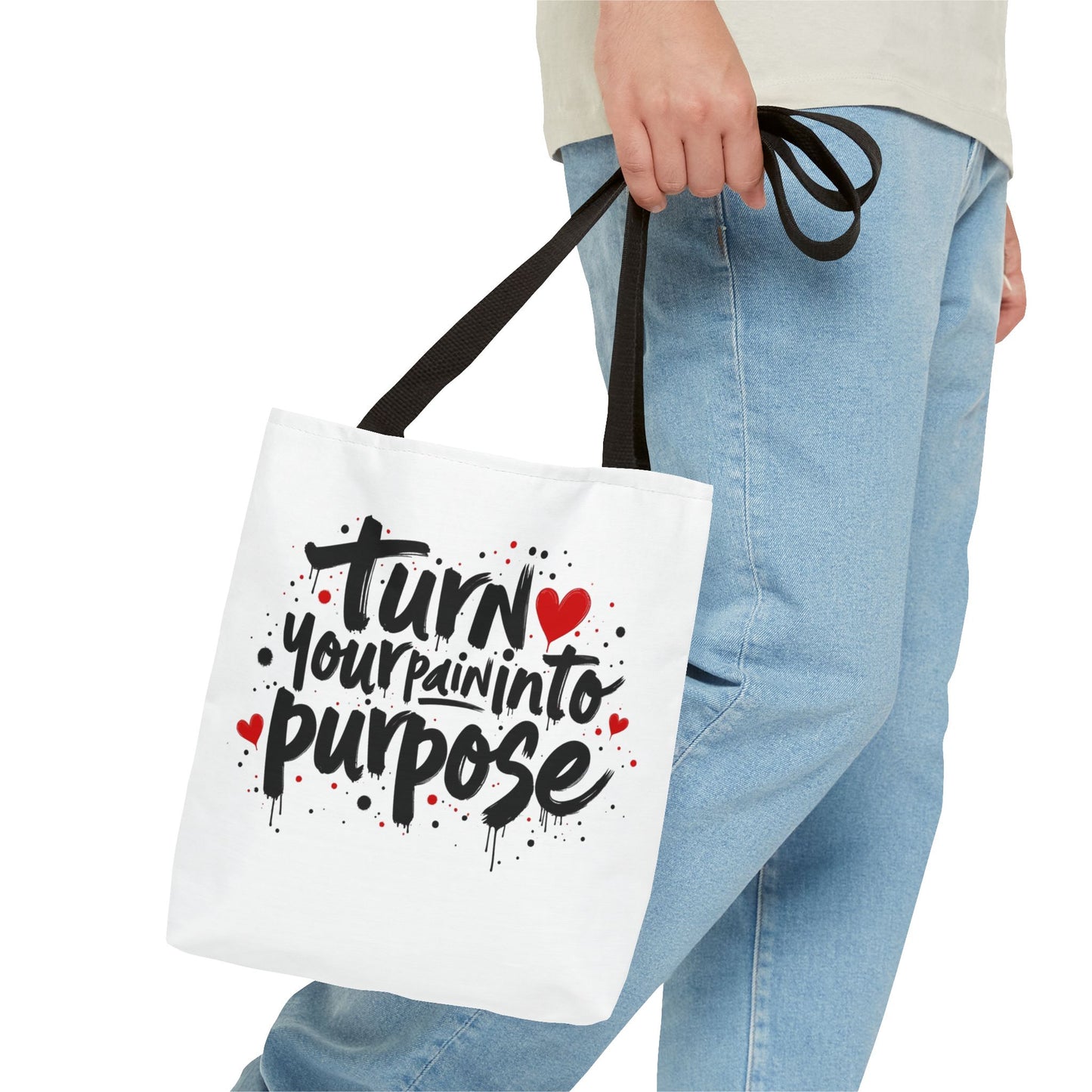 Enneagram 4 Inspirational Tote Bag, Turn Your Pain Into Purpose, Enneagram Type 4, Self Growth, Personality Types