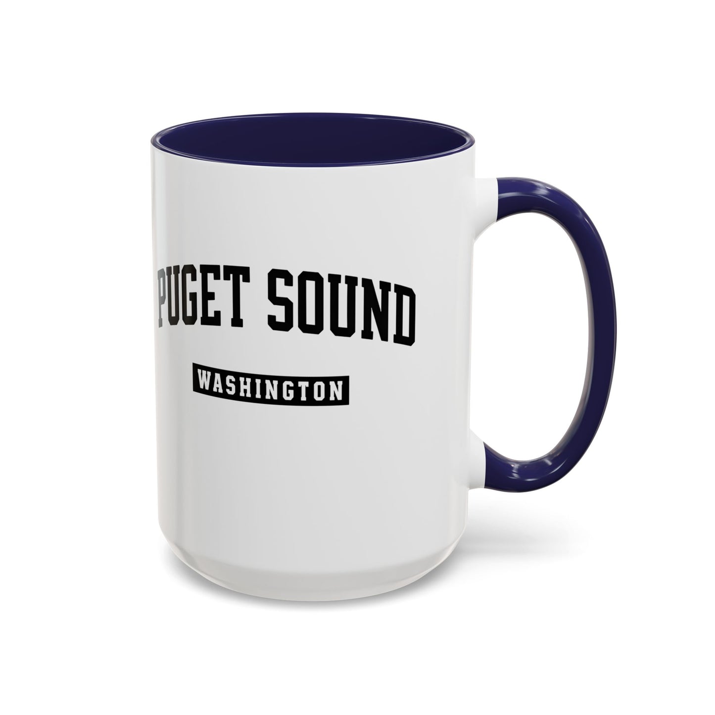 Puget Sound Washington Accent Coffee Mug, Tacoma, Puget Sound Gift, Puget Sound WA, Washington Souvenir, Puget Sound Mug