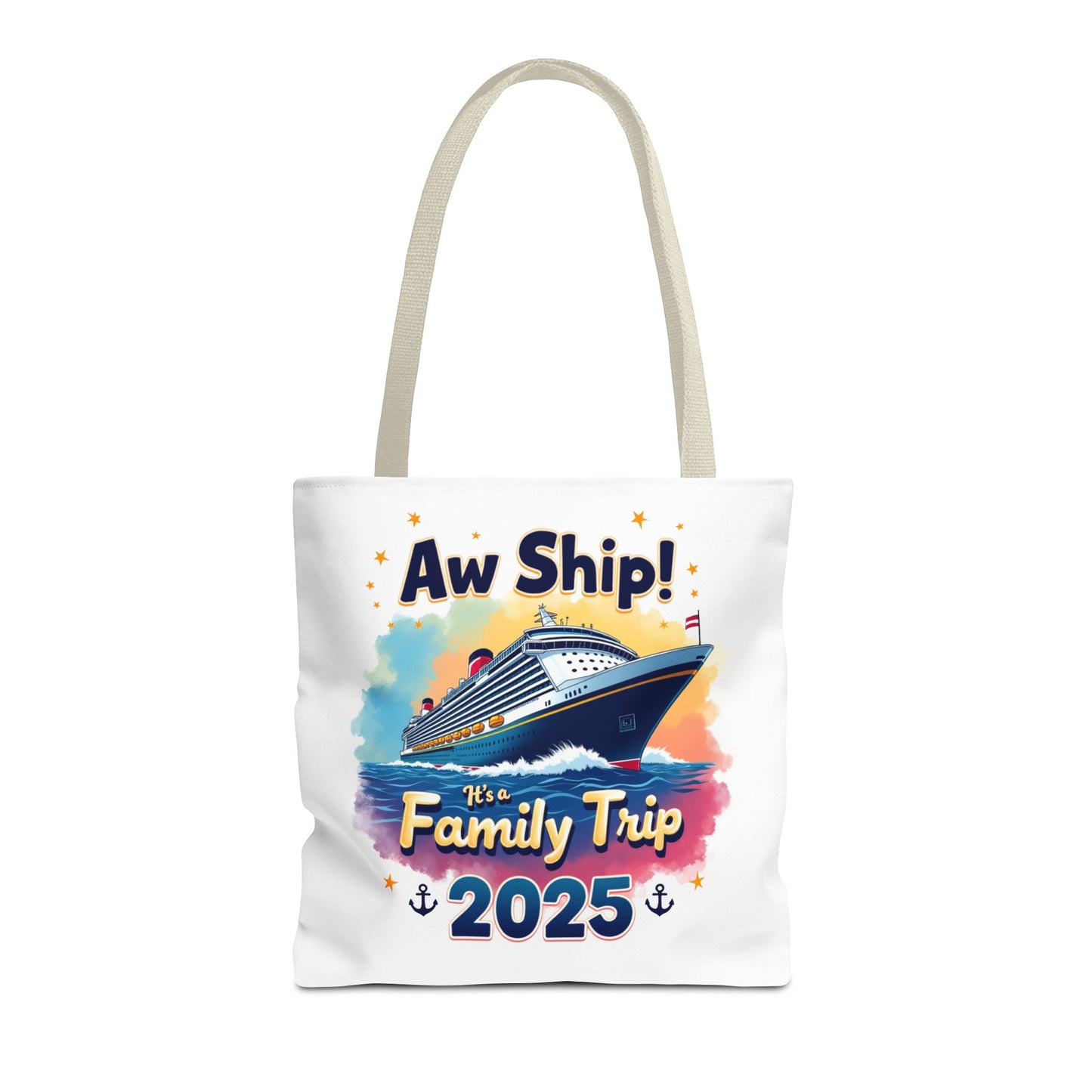 Aw Ship Family Cruise Tote Bag, Family Vacation 2025, Custom Travel Shirt, Cruise Squad 2025, Cruise Mode On, Cruise Life Shirt