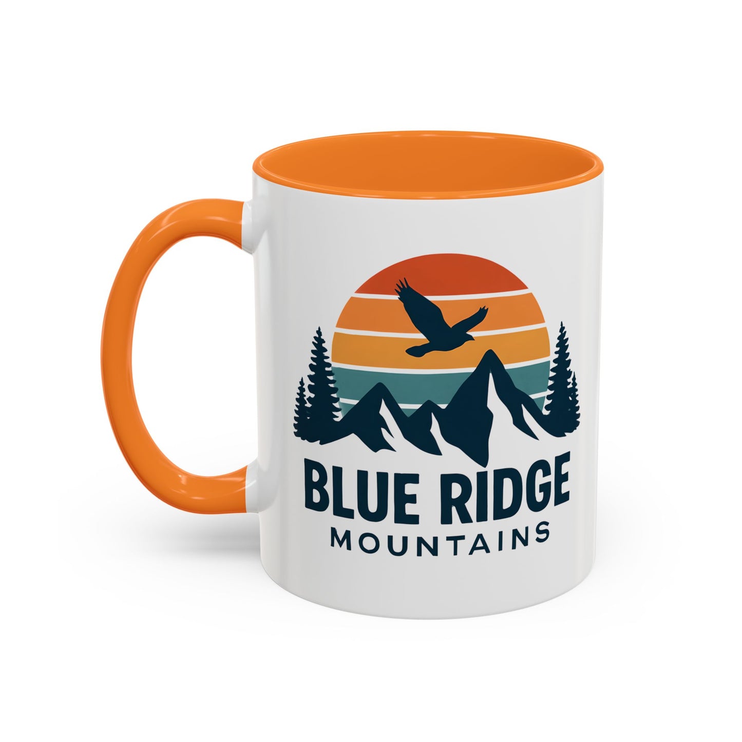 Blue Ridge Mountains, One Happy Camper, Accent Coffee Mug, Blueridge Mug, Blue Ridge Parkway, Camping Coffee Mug, Camping Gift